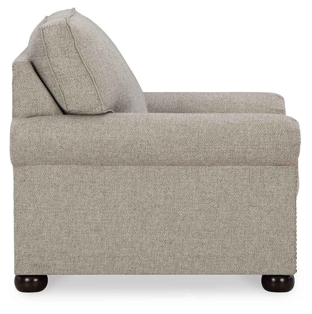 Gaelon Dune Chair And Ottoman - Ella Furniture