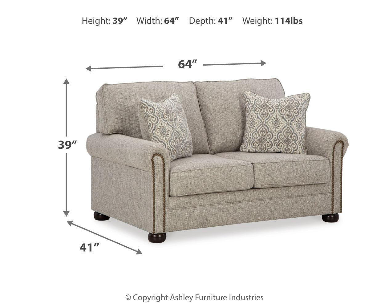 Gaelon Dune Sofa, Loveseat, Chair And Ottoman - Ella Furniture