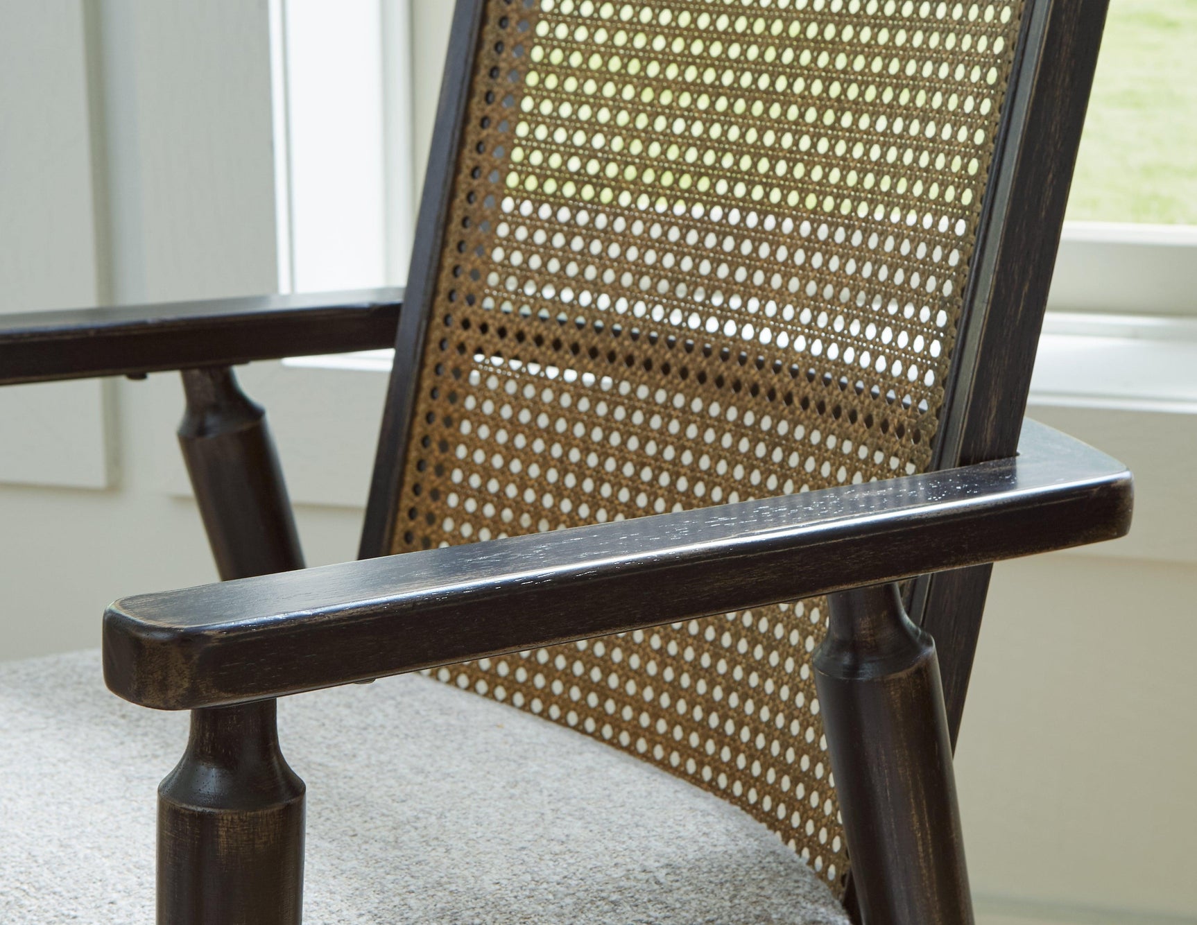 Galliden Black Dining Arm Chair - Ella Furniture