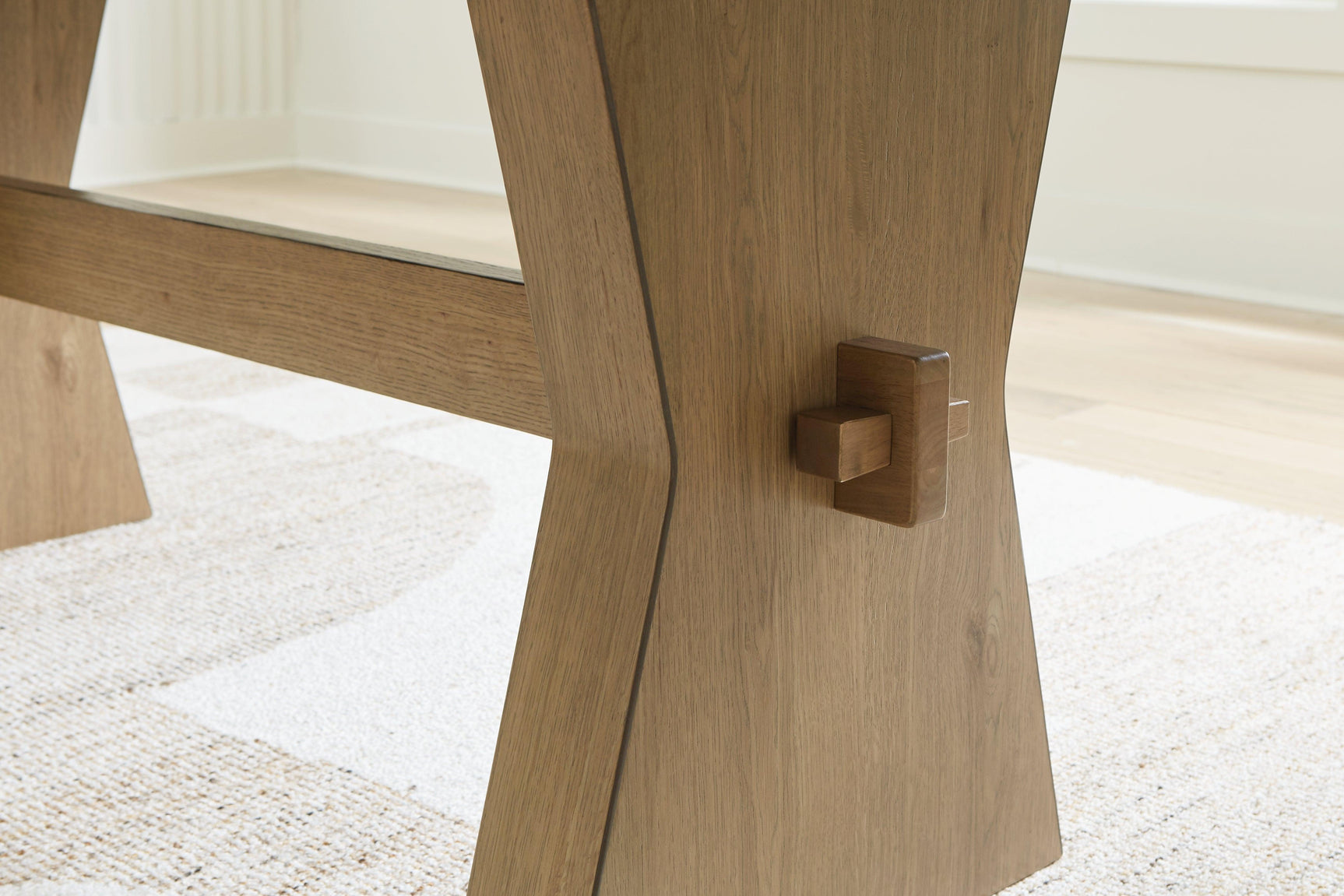 Galliden Light Brown Dining Table - Ella Furniture