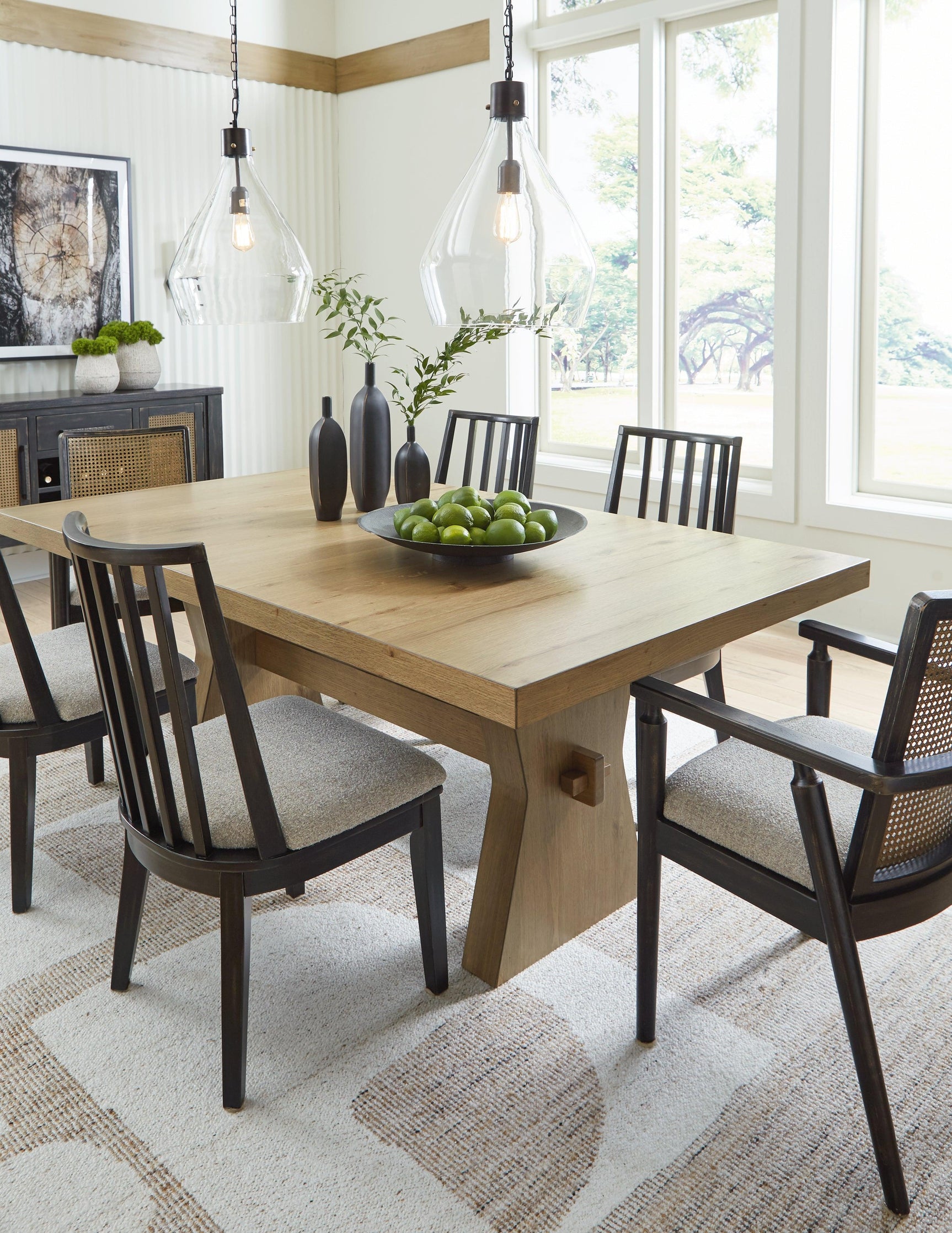 Galliden Light Brown Dining Table - Ella Furniture