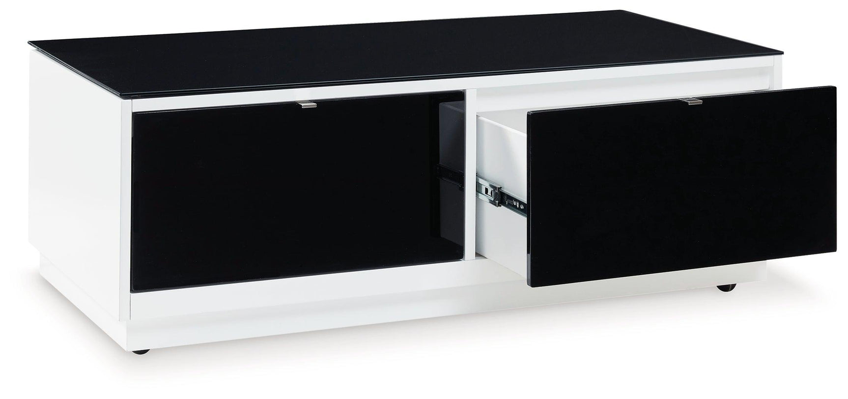 Gardoni White/black Coffee Table - Ella Furniture