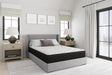 Black & White Modern Memory Foam Luxury Firm Twin Mattress - Ella Furniture