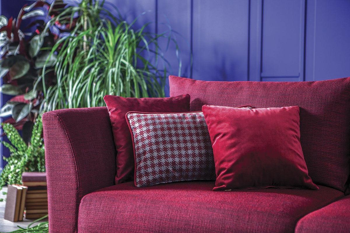 Gravity Exen Burgundy 3-Seater Sofa - Ella Furniture