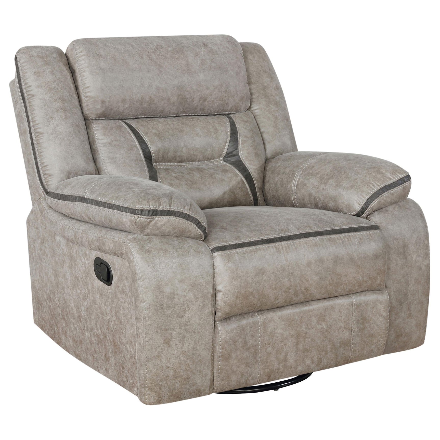 Greer Greer 3-piece Upholstered Reclining Sofa Set Taupe 651351-S3 - Ella Furniture