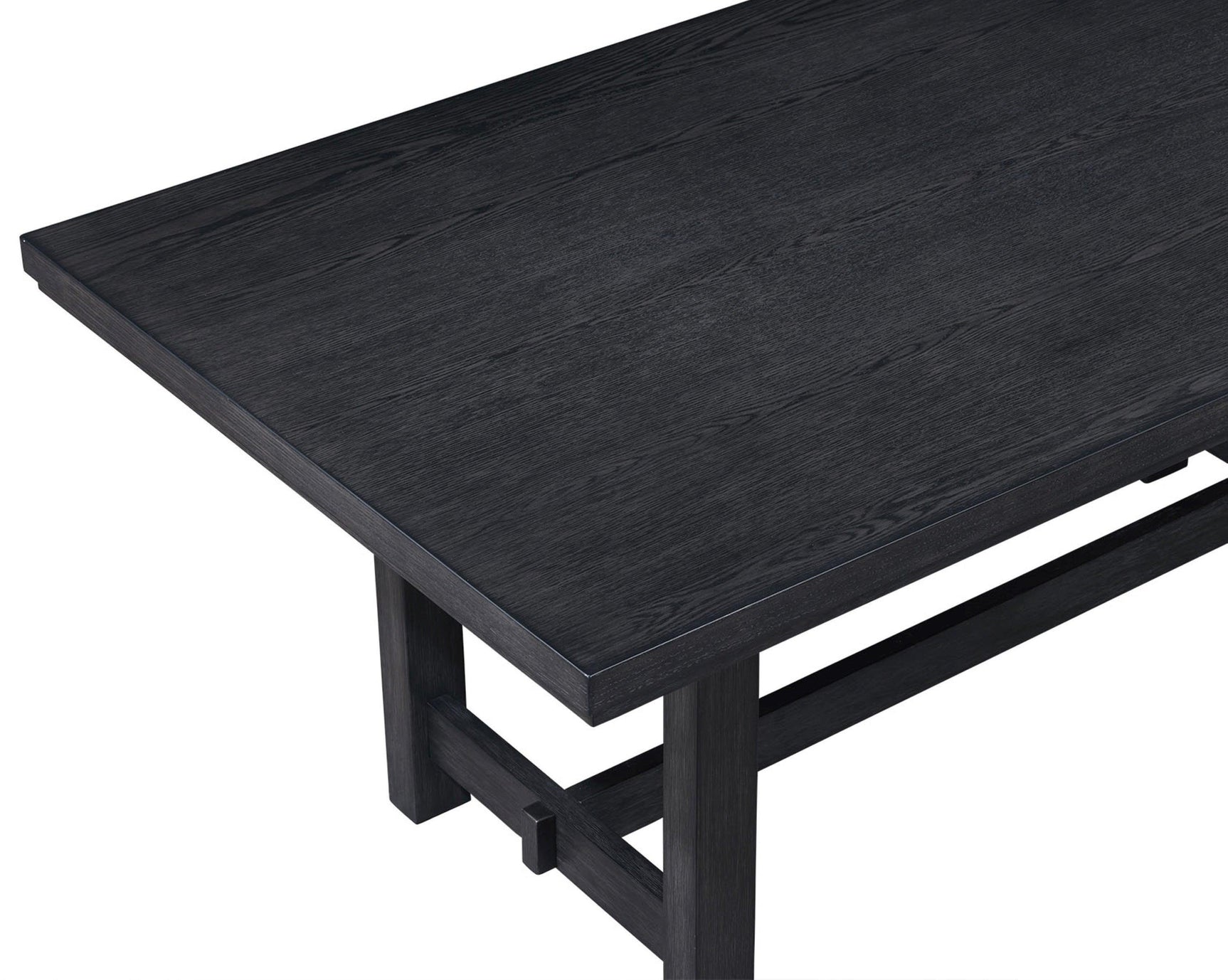 Guthrie Black/Gray Modern Solid Wood And Veneers Fabric Upholstered Dining Room Set - Ella Furniture