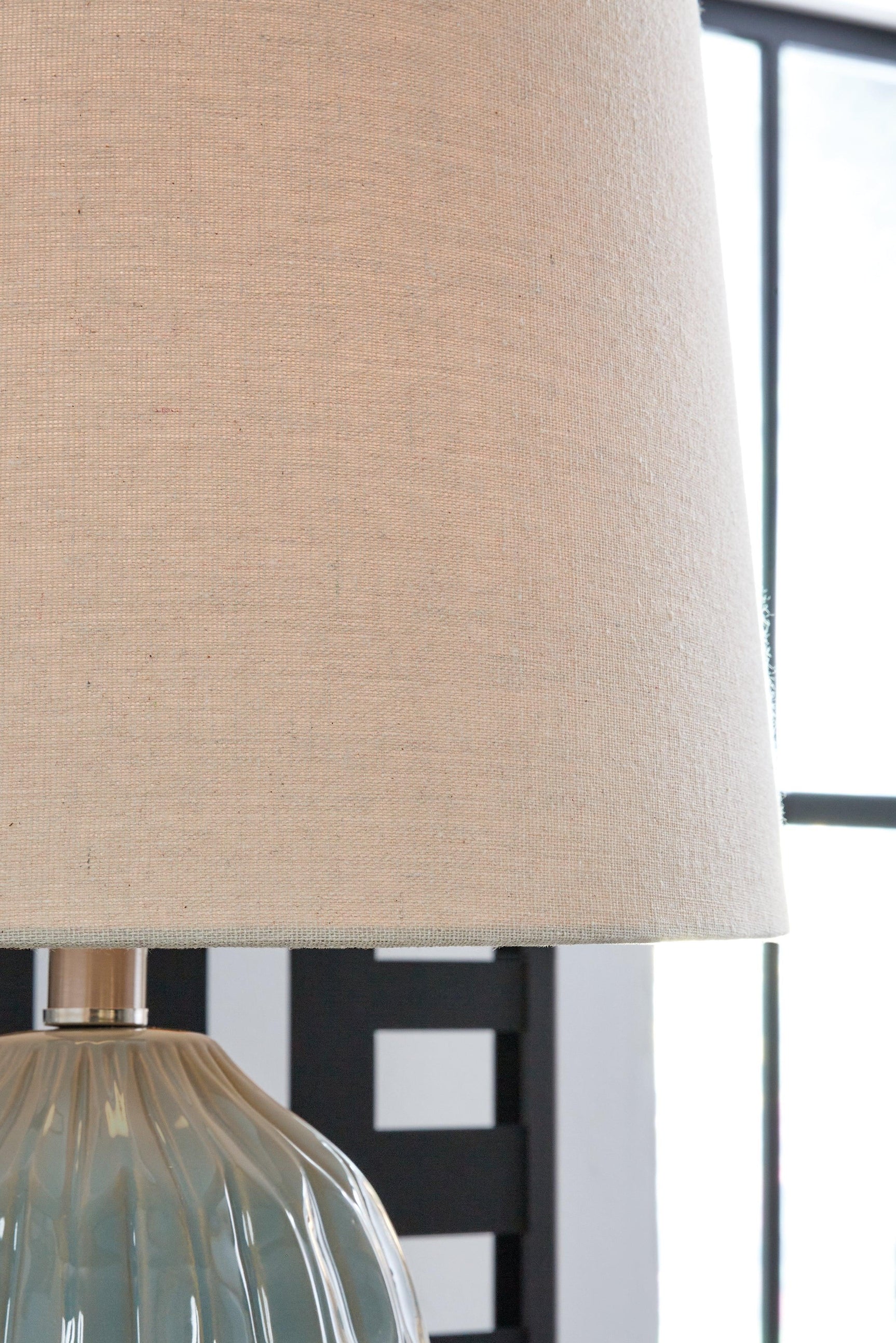 Hadbury Pale Blue/Teal Table Lamp (Set of 2) - Ella Furniture