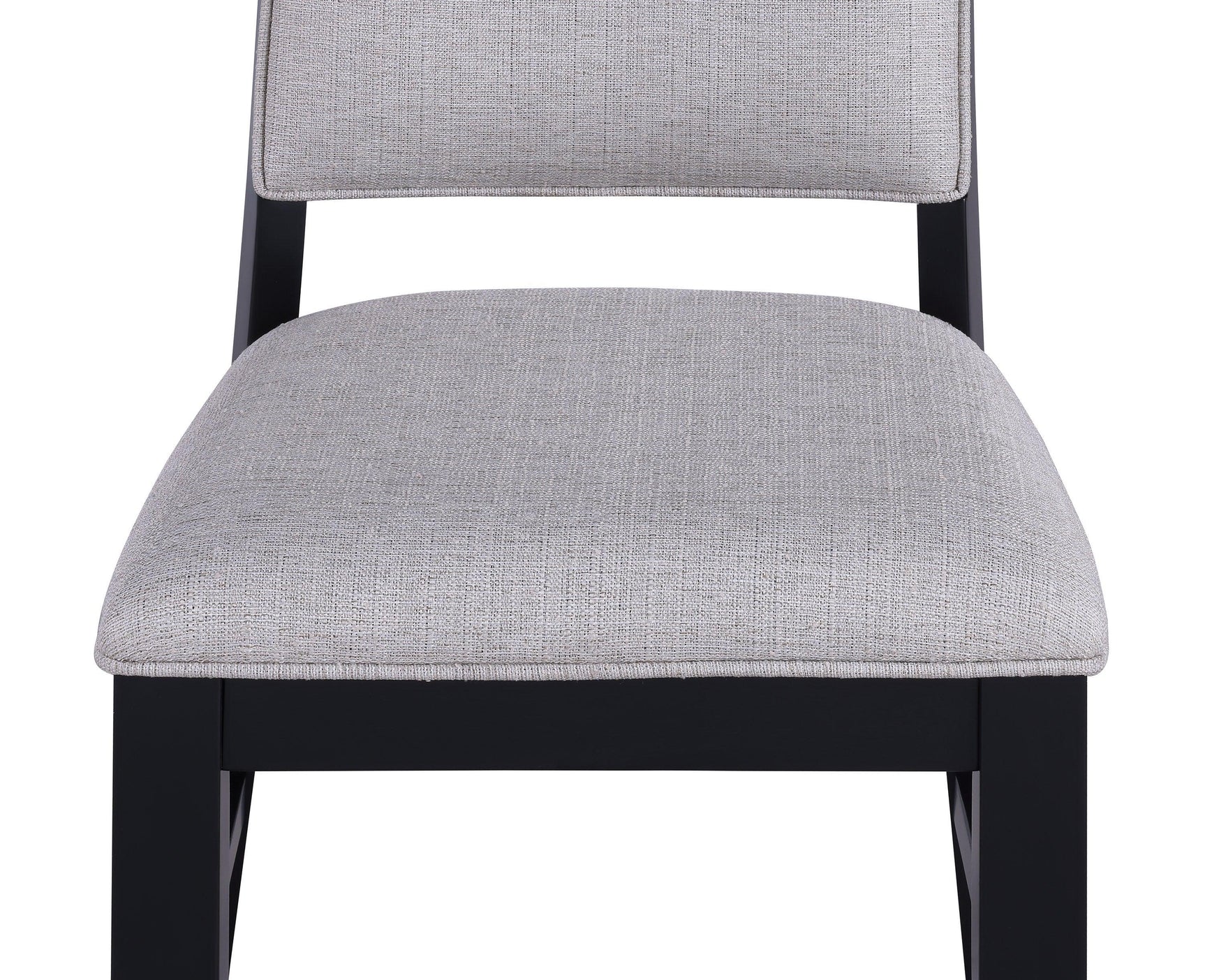 Harriet Gray Modern Solid Wood And Veneers Fabric Upholstered Dining Room Set - Ella Furniture