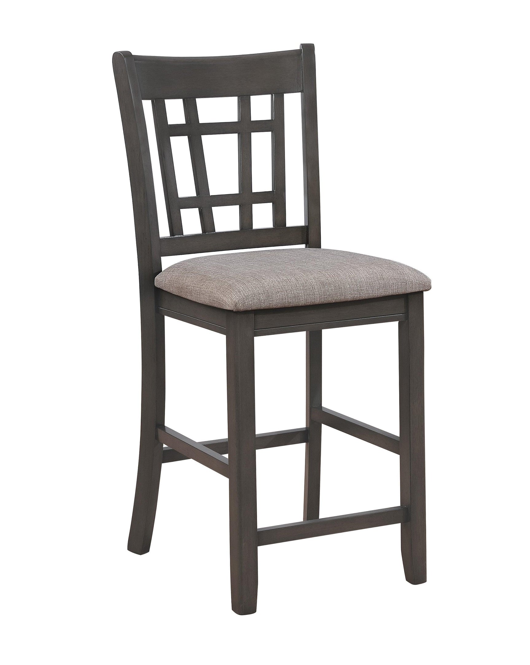 Hartwell Gray Modern Wood Oval Extendable Counter Height Dining Room Set - Ella Furniture