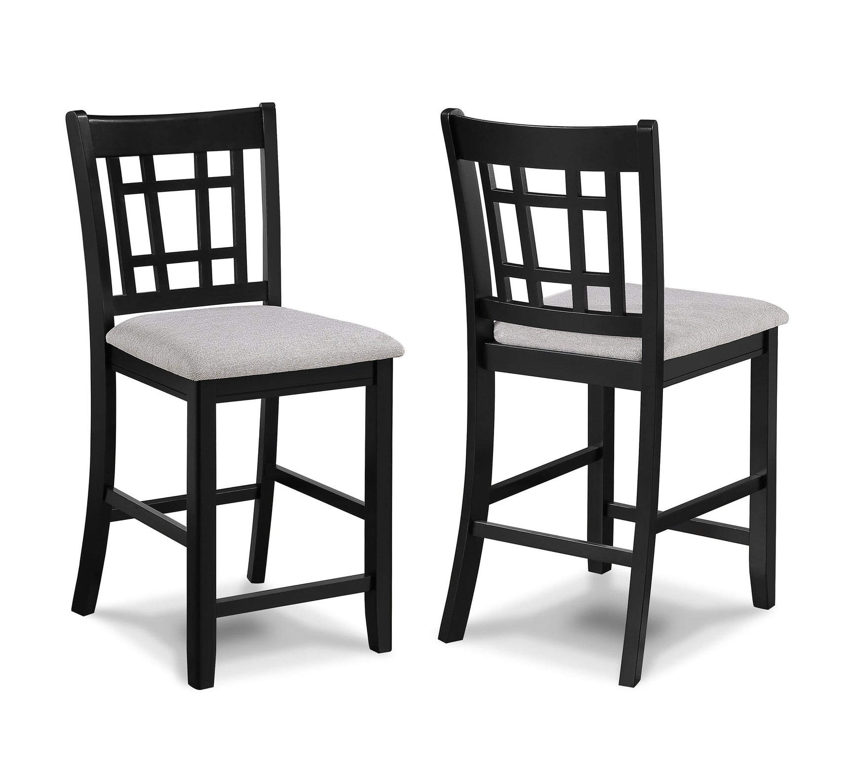 Hartwell Light Gray Modern Solid Wood And Veneers Counter Height Dining Room Set - Ella Furniture