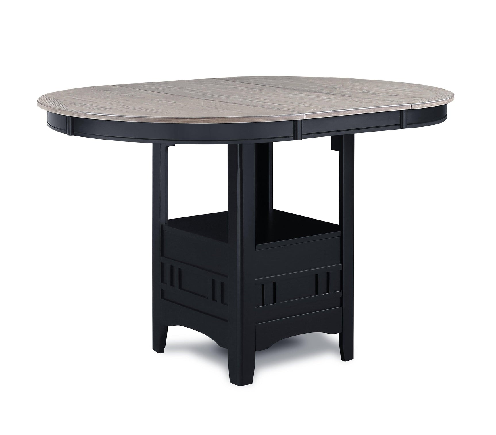 Hartwell Light Gray Modern Solid Wood And Veneers Counter Height Dining Room Set - Ella Furniture