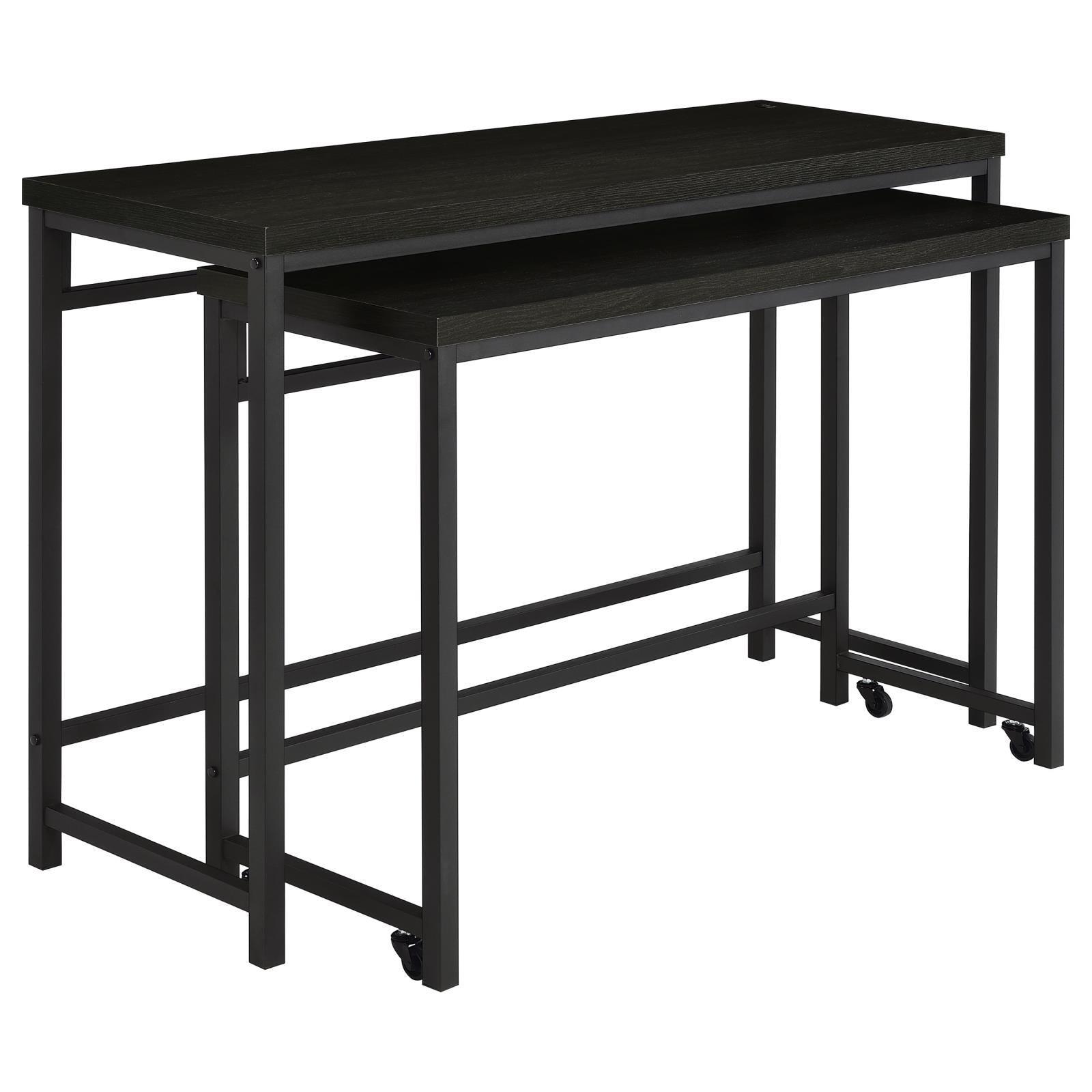 Hawes 4-Piece Multipurpose Counter Height Table Set Black 182724 - Ella Furniture