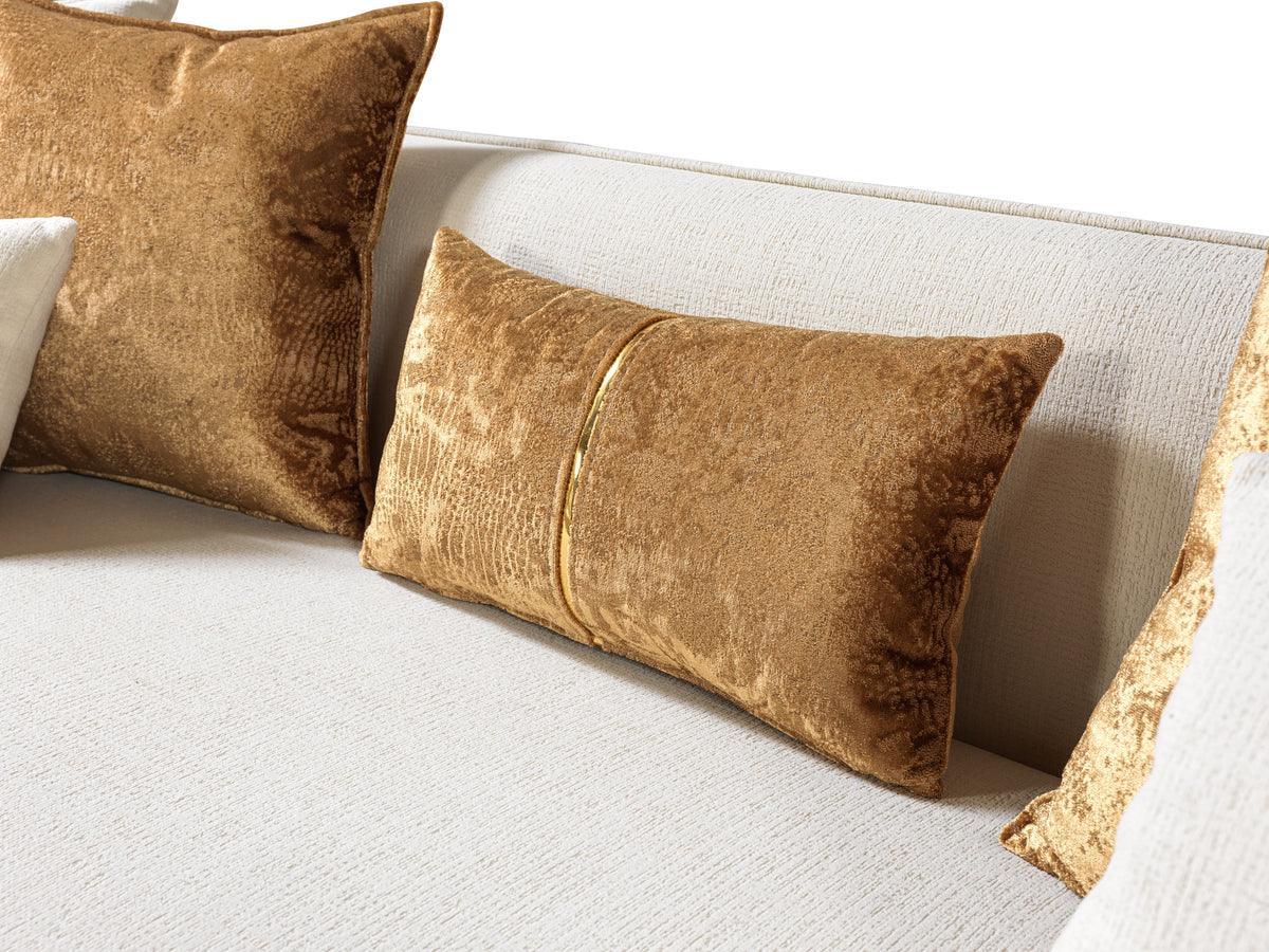 Helena Ivory Velvet Sofa & Loveseat - Ella Furniture