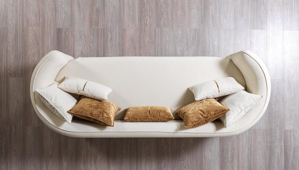 Helena Ivory Velvet Sofa & Loveseat - Ella Furniture