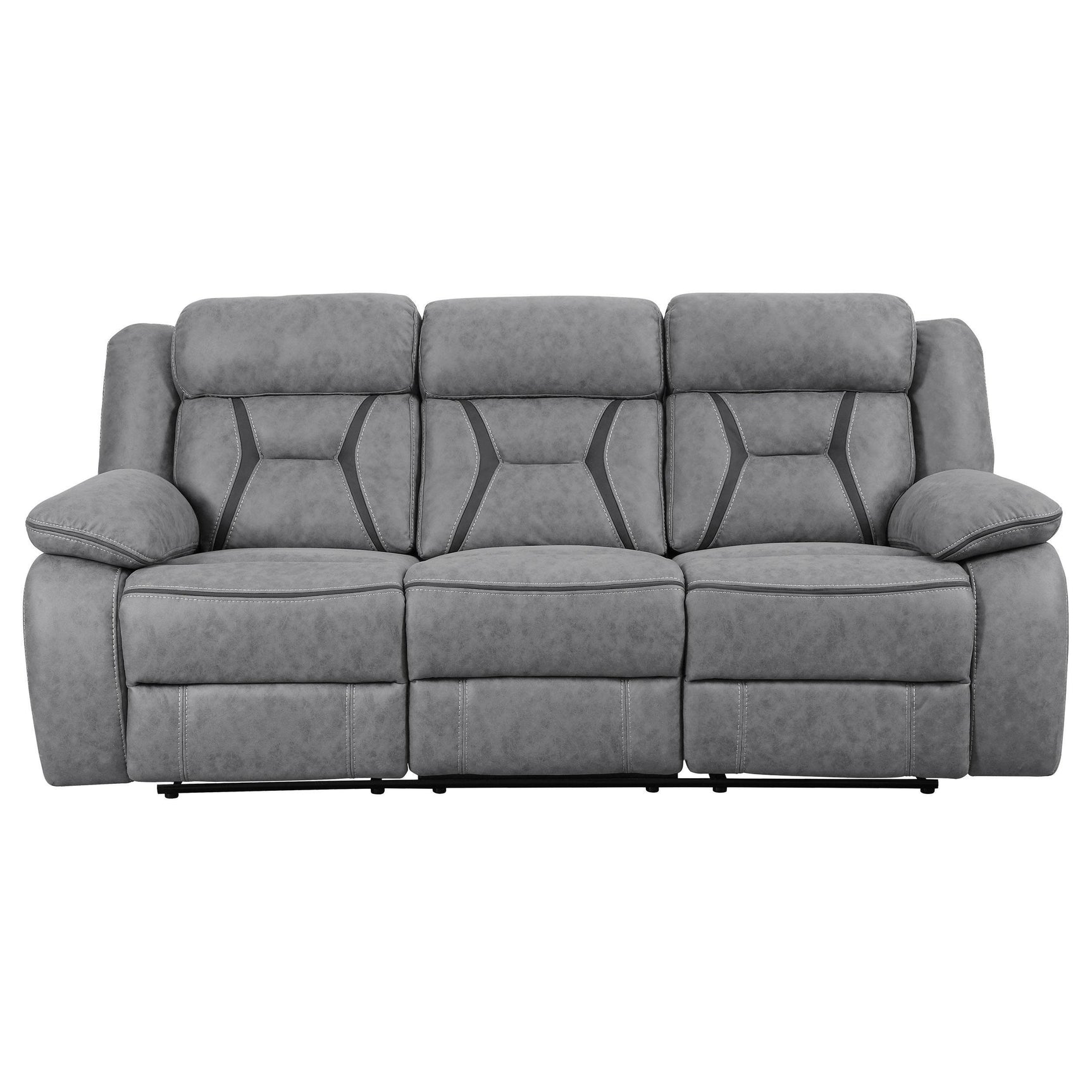 HIGGINS MOTION COLLECTION Houston Casual Stone Reclining Two-Piece Living Room Set 602261-S2 - Ella Furniture