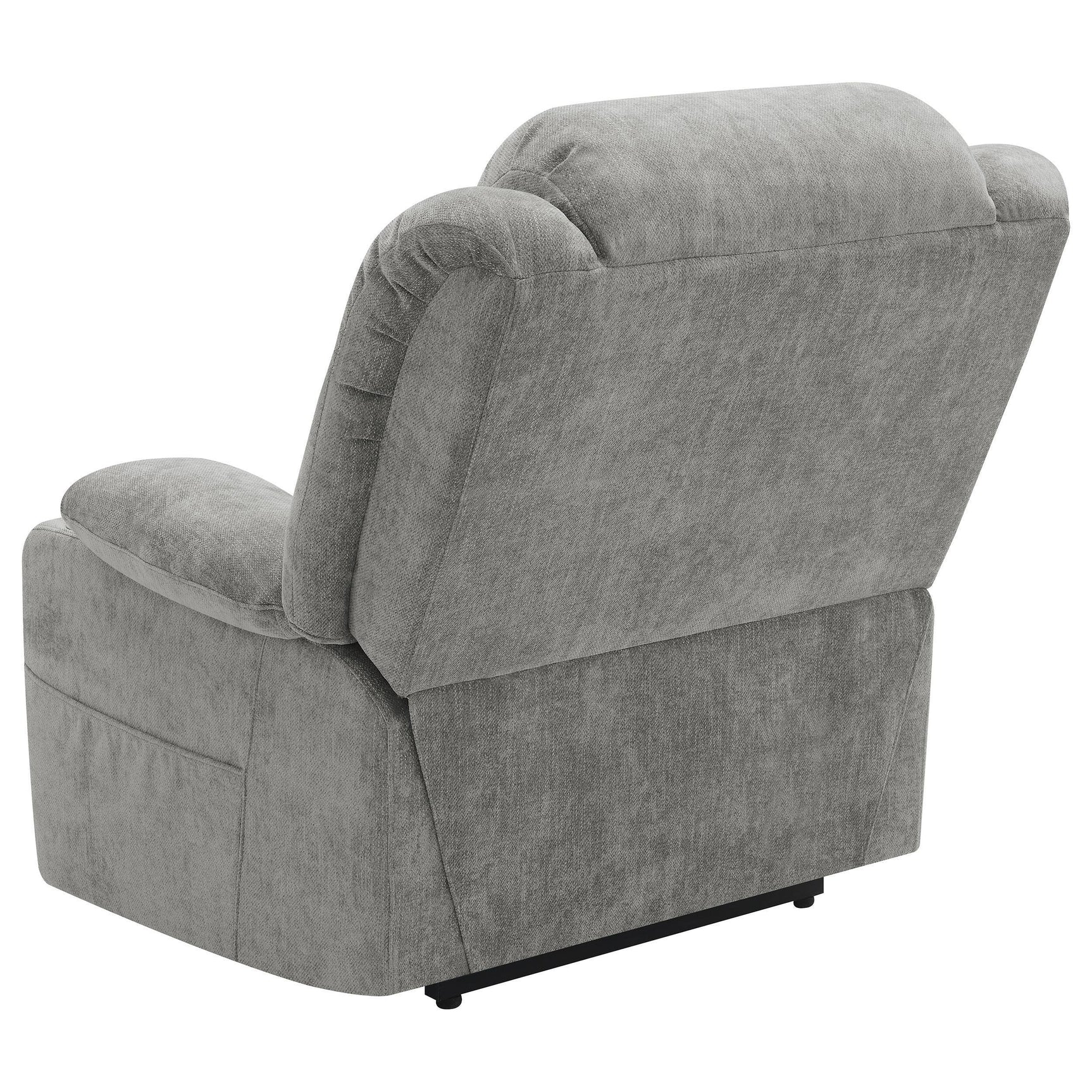 Houston Upholstered Power Lift Recliner Grey 602284P - Ella Furniture