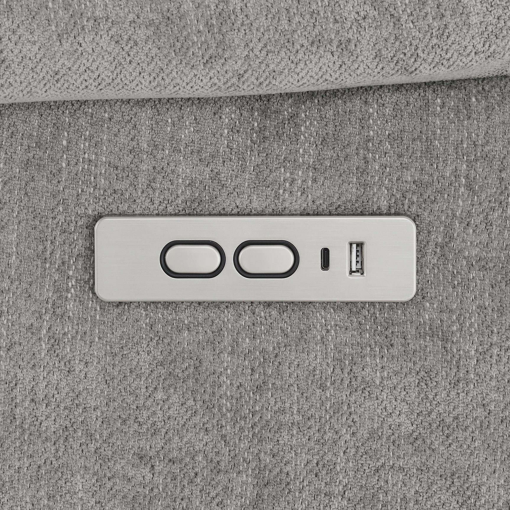 Houston Upholstered Power Lift Recliner Grey 602284P - Ella Furniture