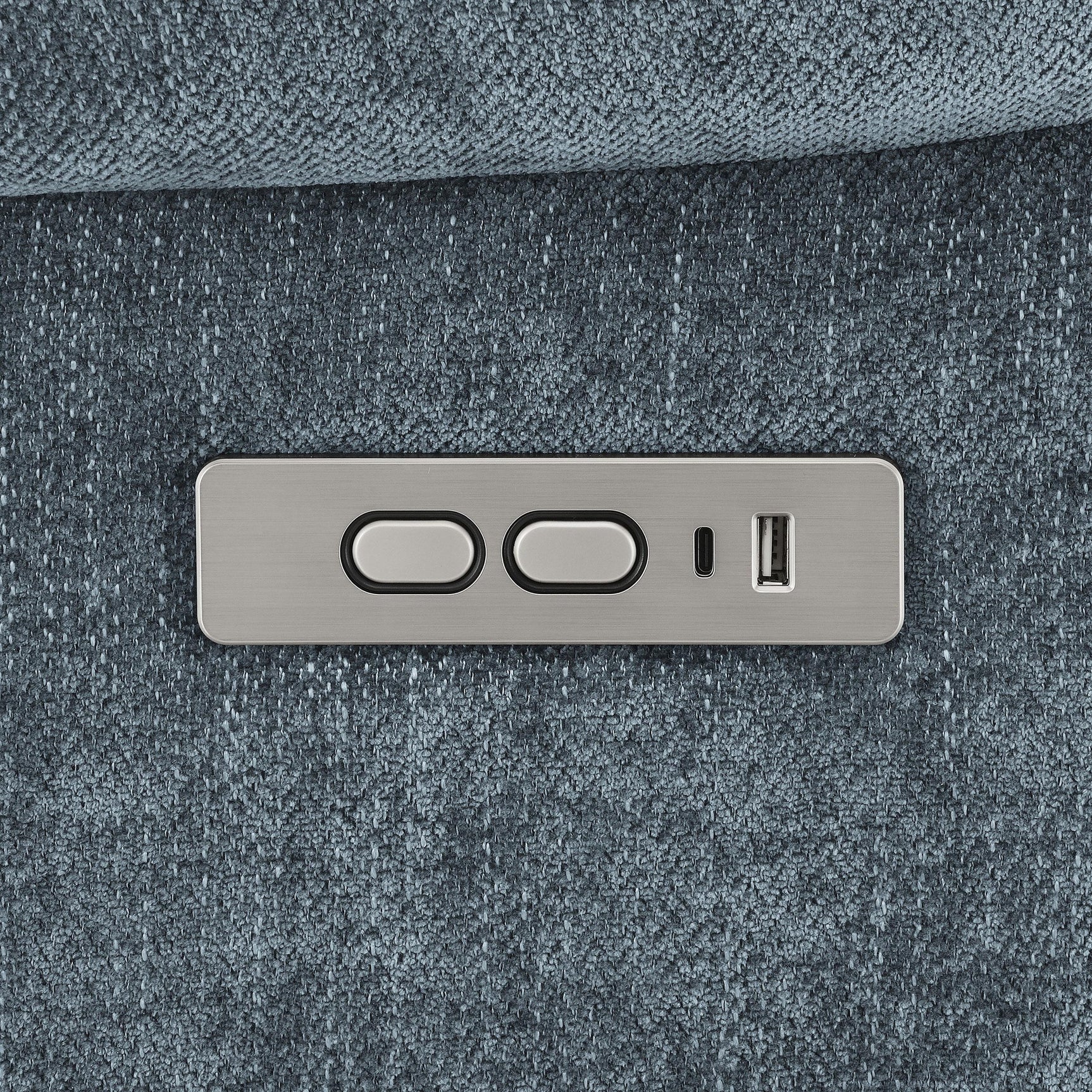 Houston Upholstered Power Lift Recliner Slate Blue 602294P - Ella Furniture