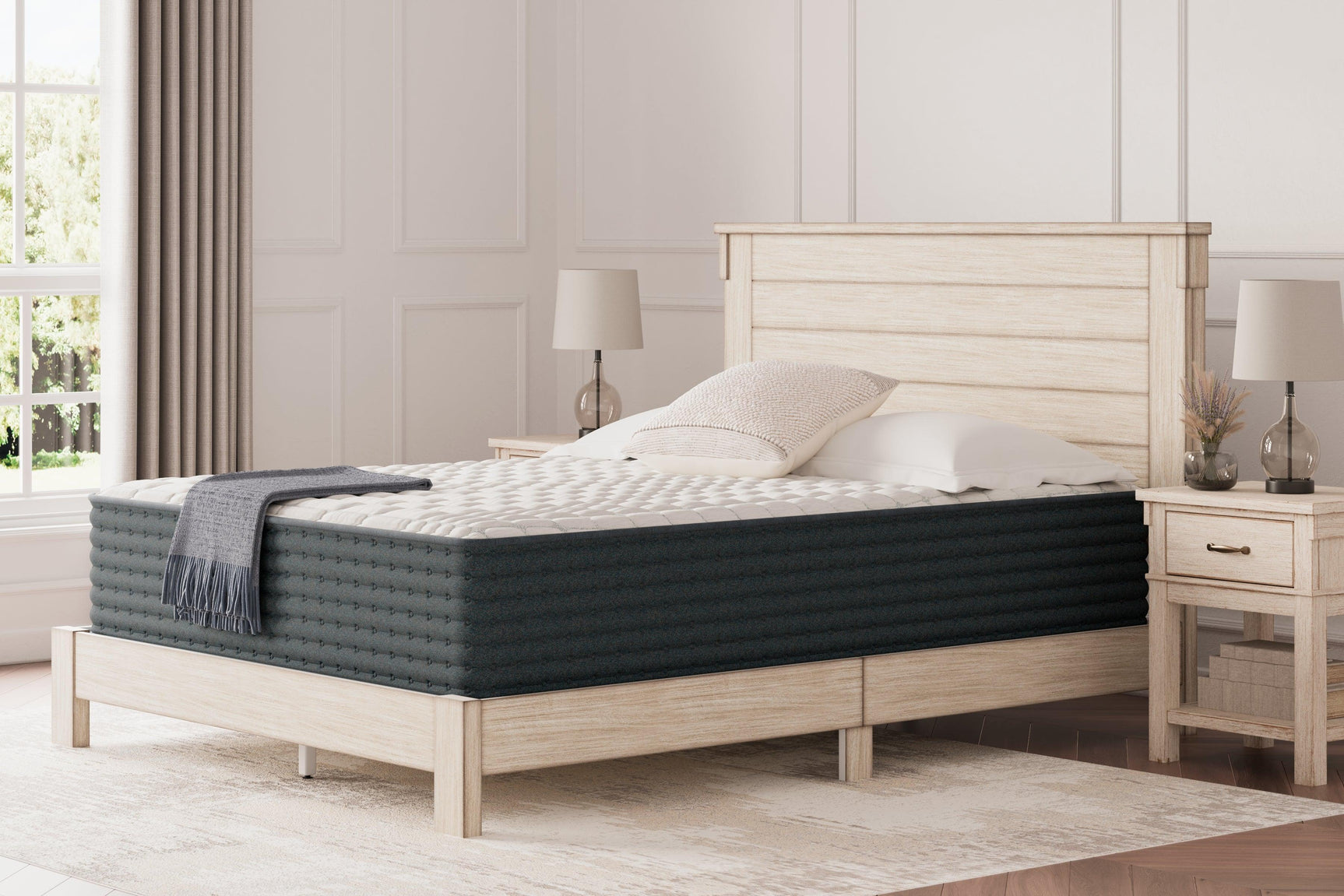 Hybrid 1300 White King Mattress - Ella Furniture