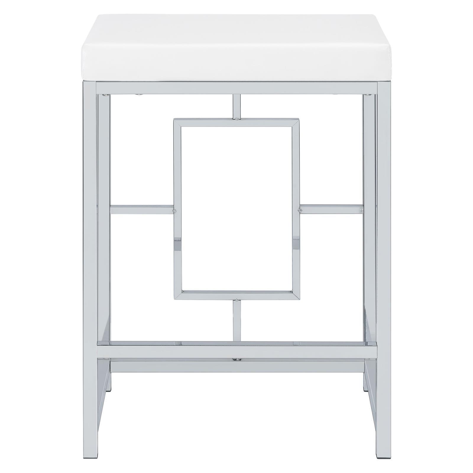 Jackson Jackson 4-Piece Multipurpose Counter Height Table Set White And Chrome 182714 - Ella Furniture