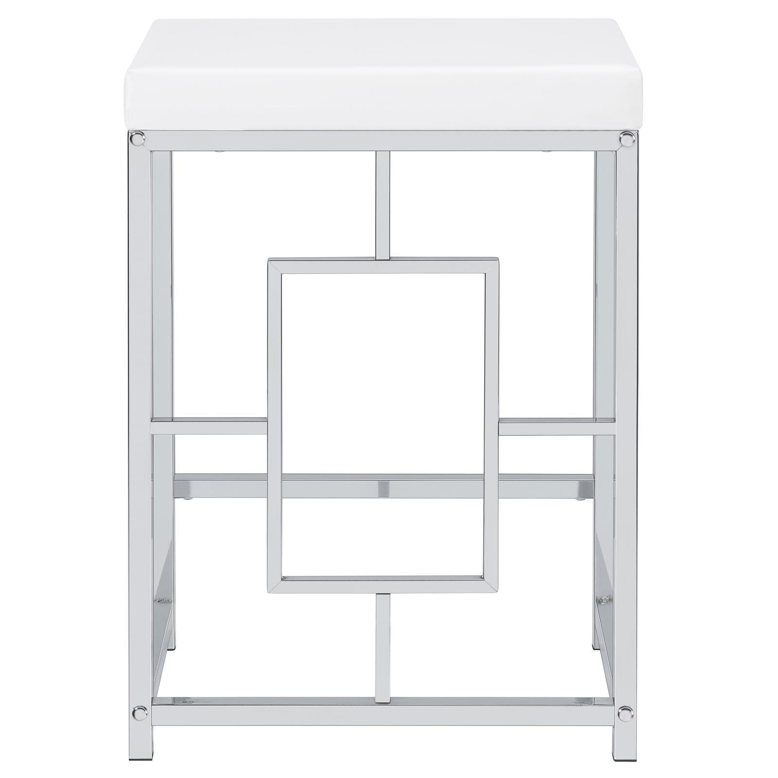 Jackson Jackson 4-Piece Multipurpose Counter Height Table Set White And Chrome 182714 - Ella Furniture