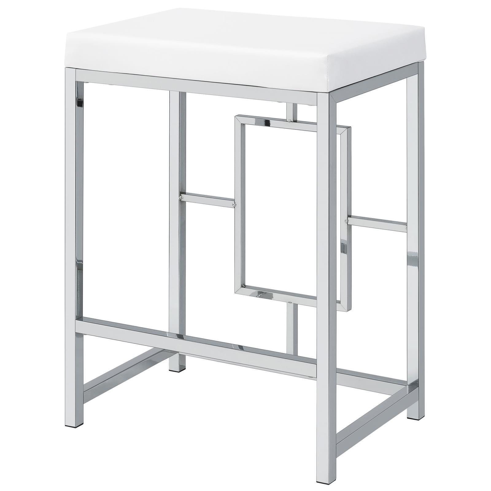 Jackson Jackson 5-Piece Multipurpose Counter Height Table Set White And Chrome 182715 - Ella Furniture