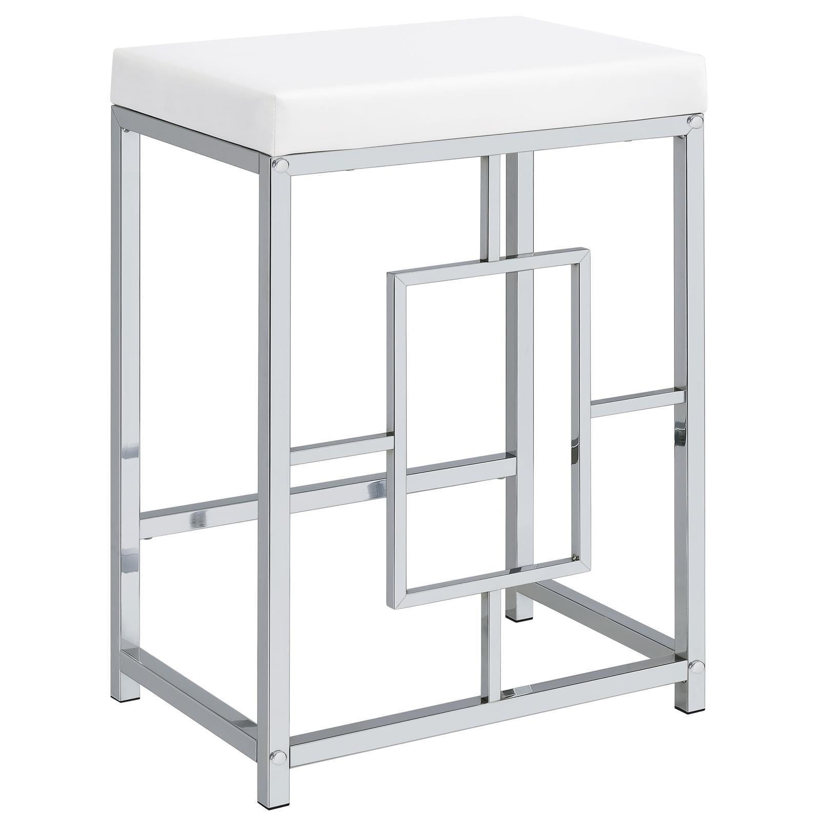 Jackson Jackson 5-Piece Multipurpose Counter Height Table Set White And Chrome 182715 - Ella Furniture