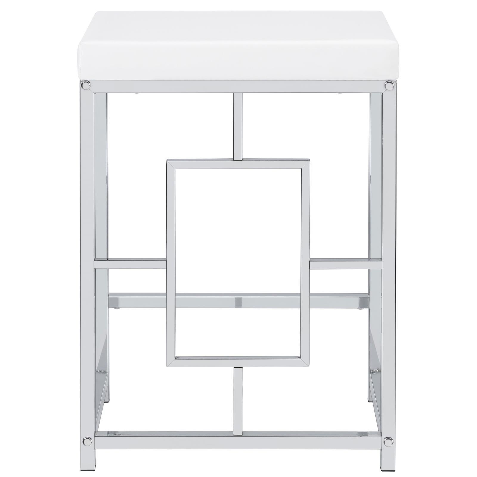Jackson Jackson 5-Piece Multipurpose Counter Height Table Set White And Chrome 182715 - Ella Furniture