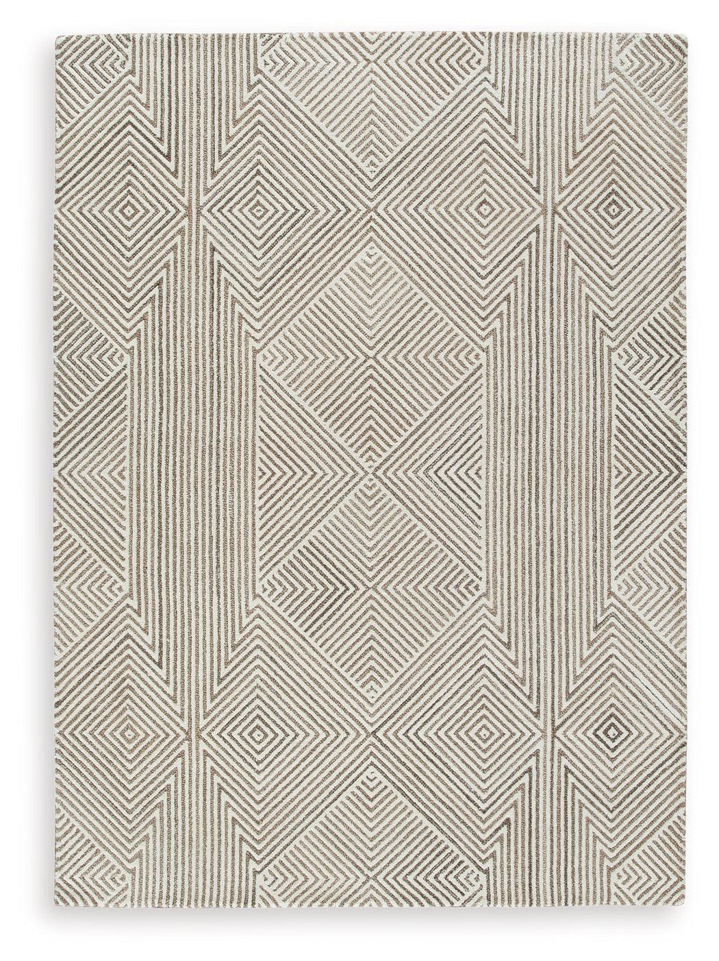Jadott Beige/Brown Medium Rug - Ella Furniture