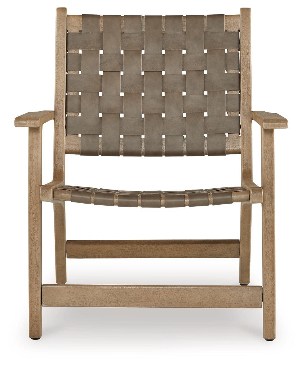Jameset Taupe Accent Chair - Ella Furniture