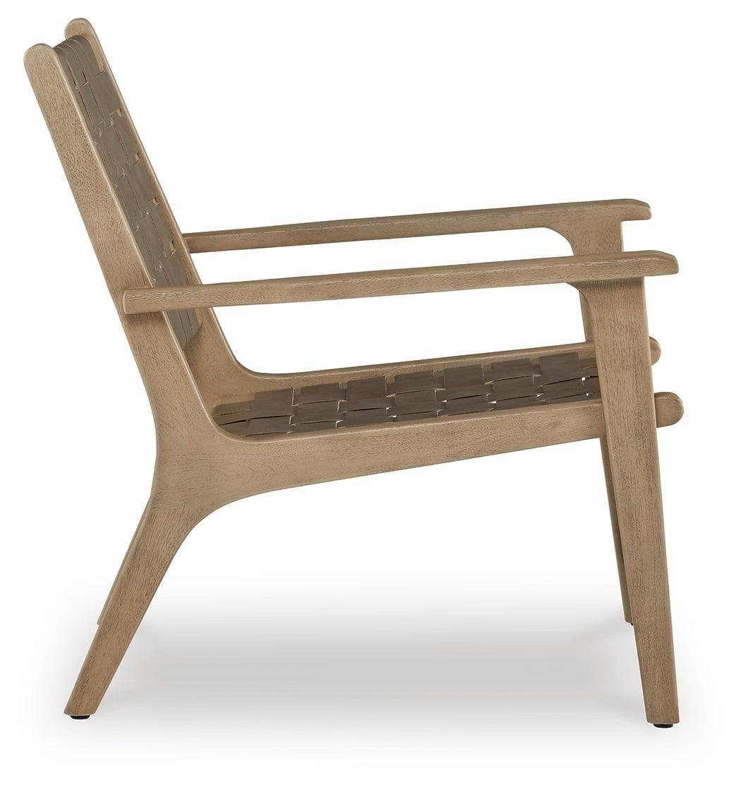 Jameset Taupe Accent Chair - Ella Furniture