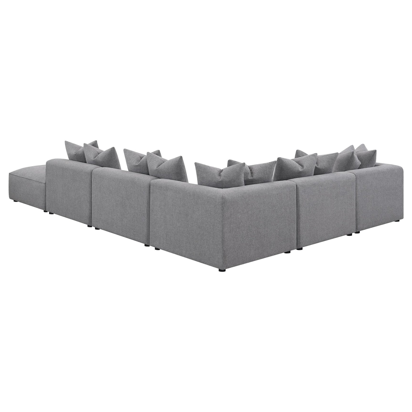 Jennifer Jennifer 6-piece Upholstered Modular Sectional Grey 551594-SET - Ella Furniture
