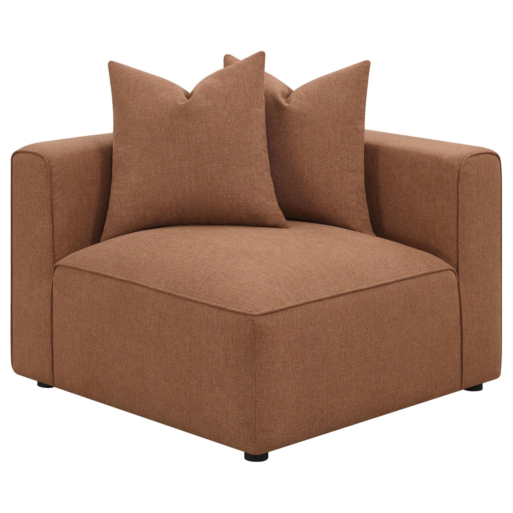 Jennifer Jennifer 6-piece Upholstered Modular Sectional Terracotta 551591-SET - Ella Furniture