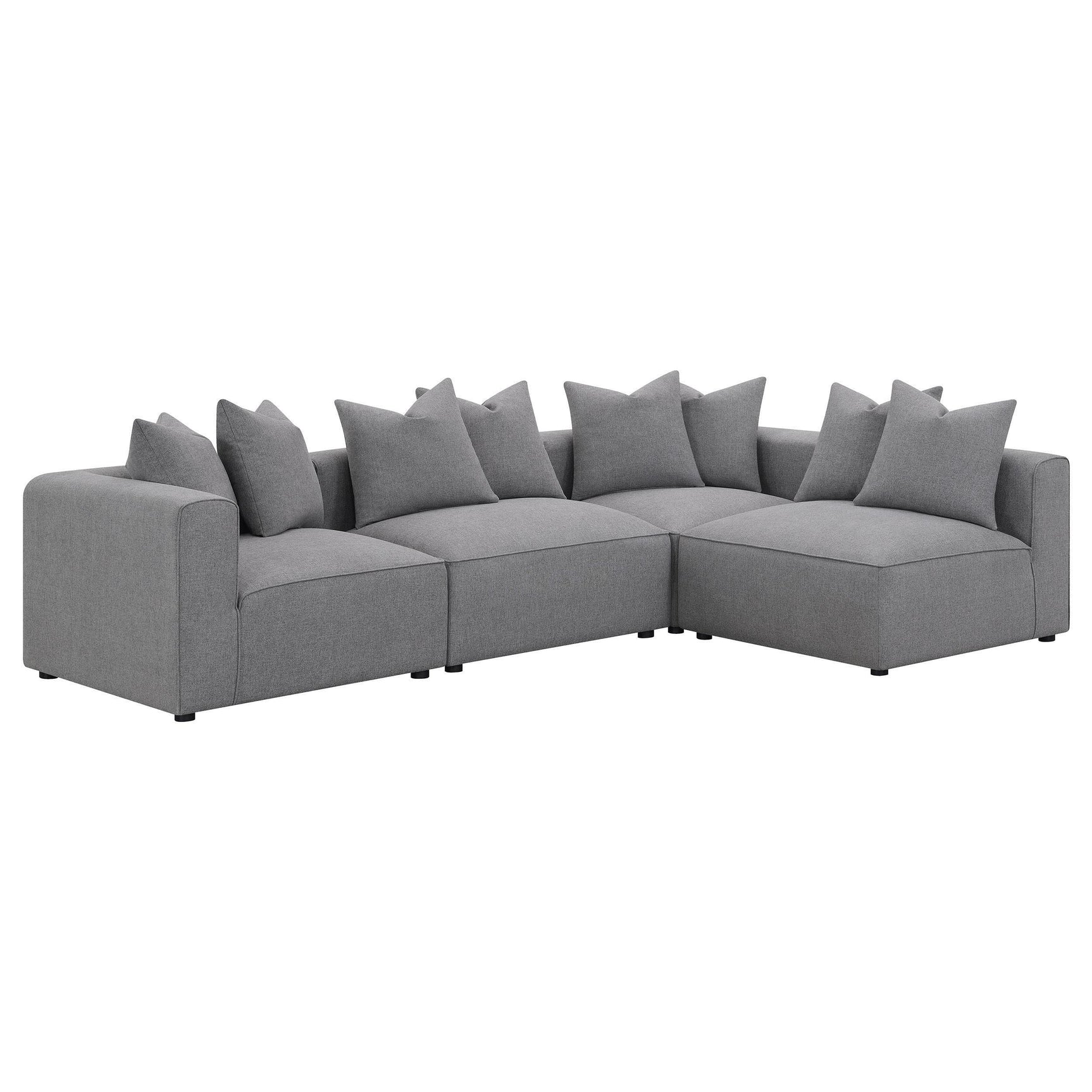 Jennifer Jennifer Upholstered Armless Chair Grey 551594 - Ella Furniture