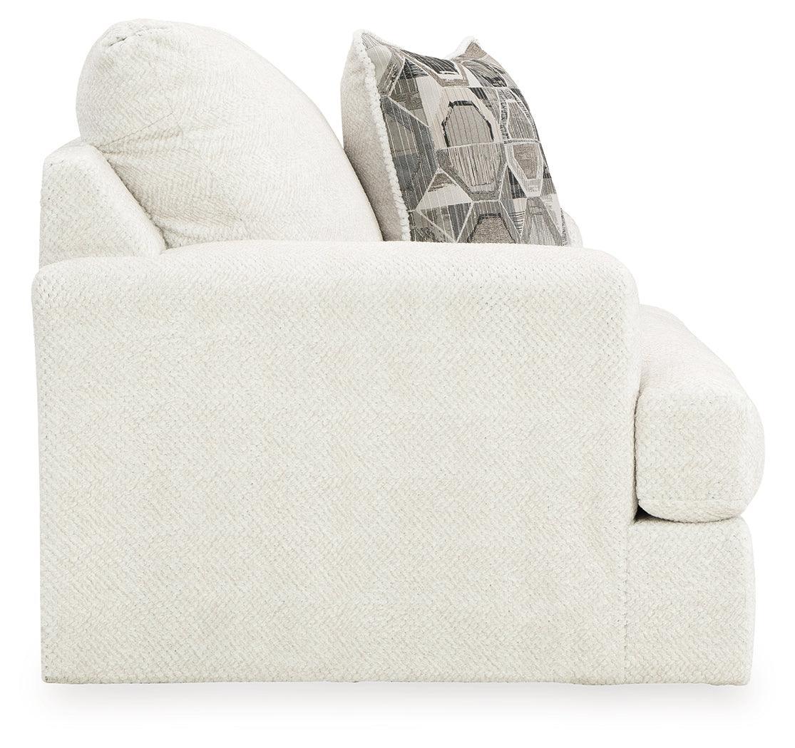 Karinne Linen Sofa, Loveseat, Chair And Ottoman - Ella Furniture