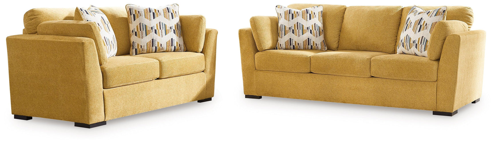 Keerwick Sunflower Sofa And Loveseat - Ella Furniture