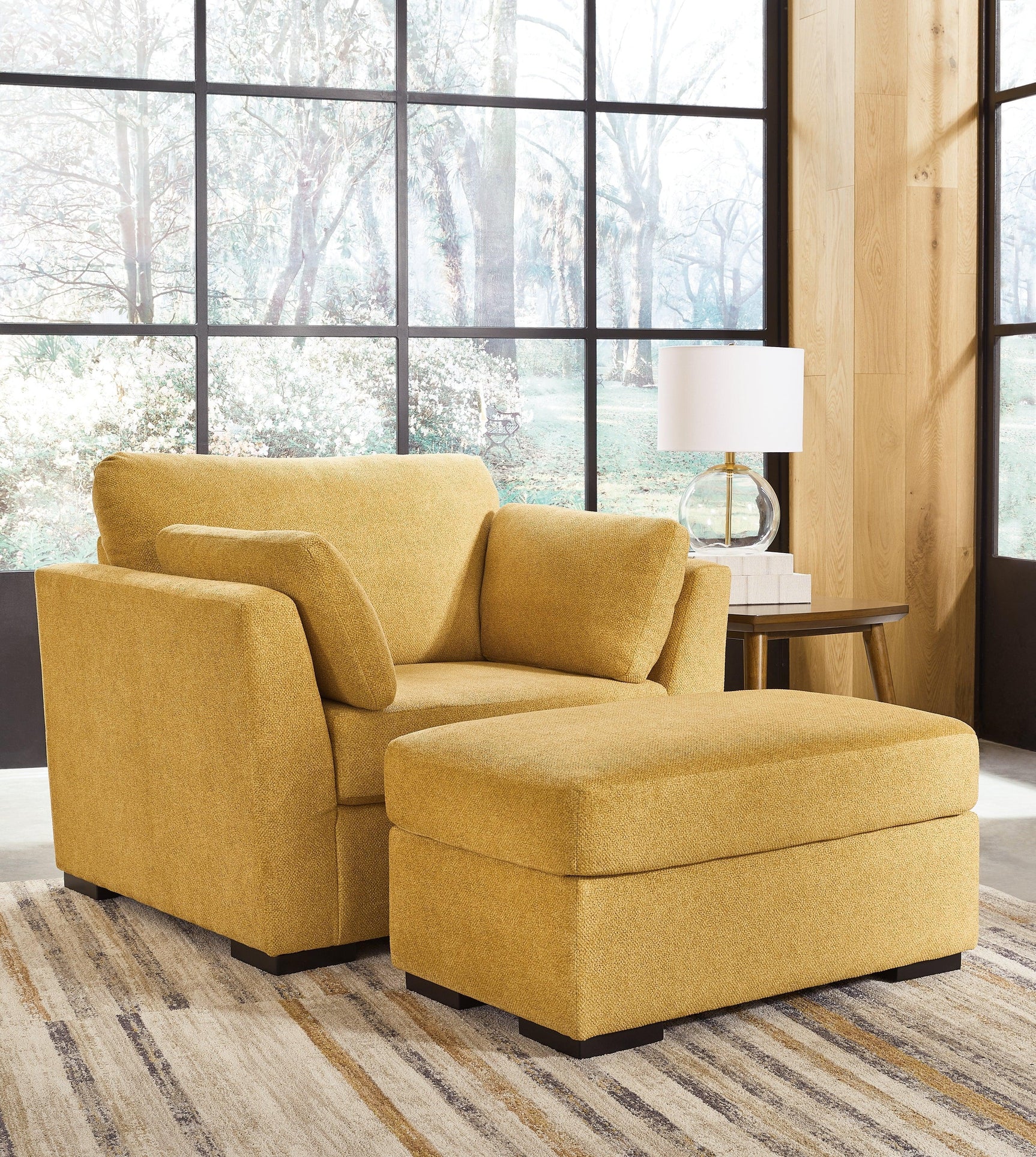 Keerwick Sunflower Sofa, Loveseat, Chair And Ottoman - Ella Furniture