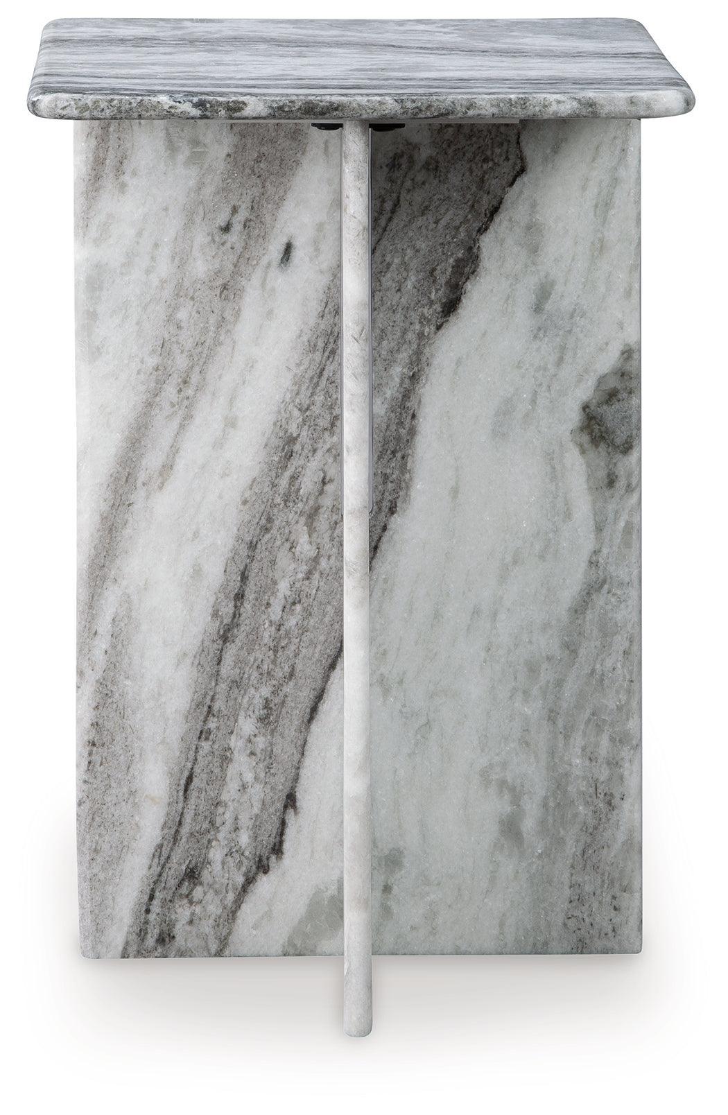 Keithwell Gray Accent Table - Ella Furniture