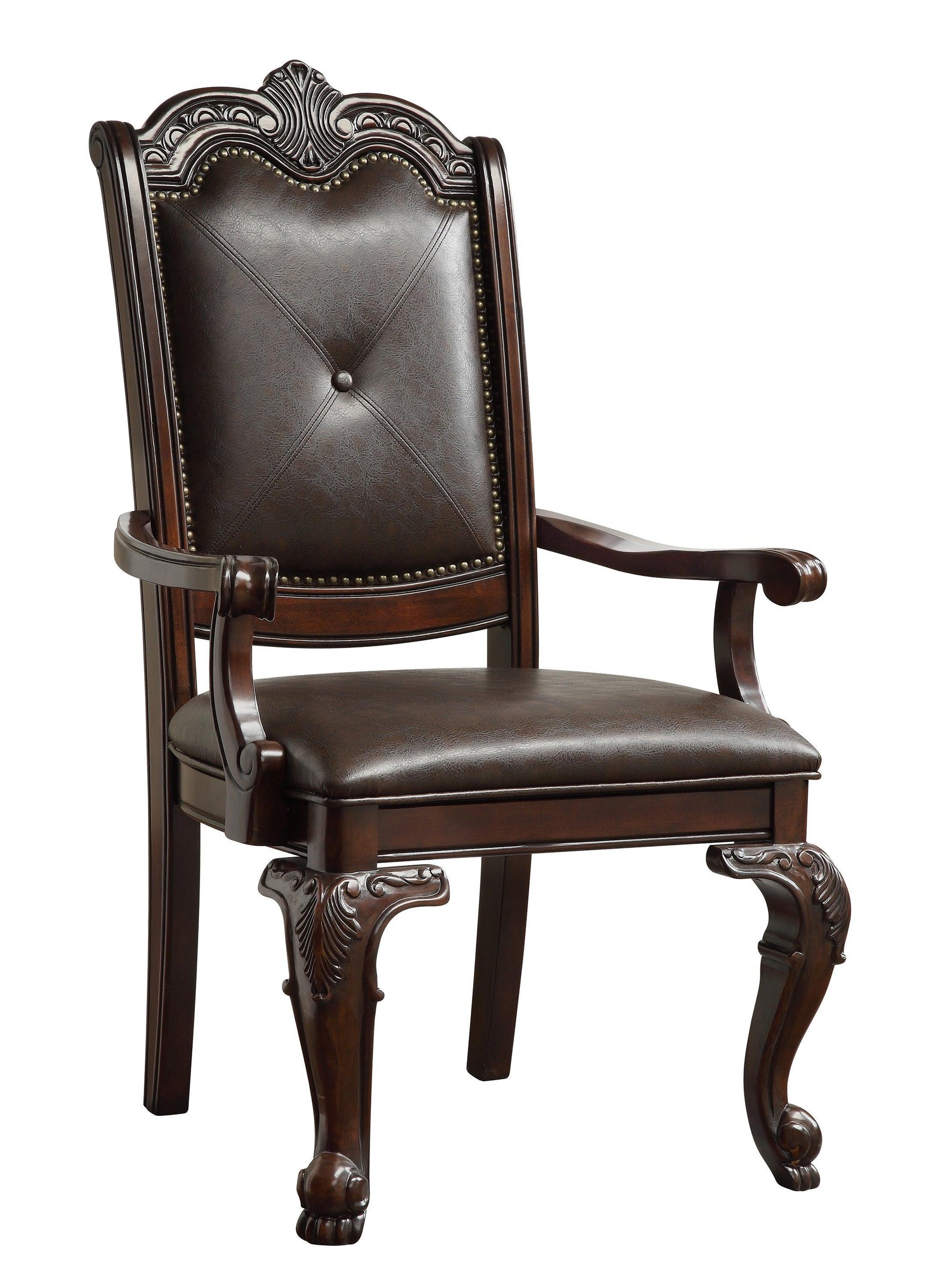 Kiera Brown Traditional Wood Veneers And Solids Formal Extendable Dining Room Set - Ella Furniture