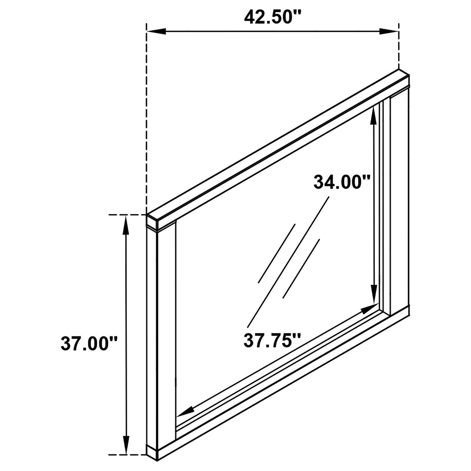 Kieran Dresser Mirror Grey 224744 - Ella Furniture