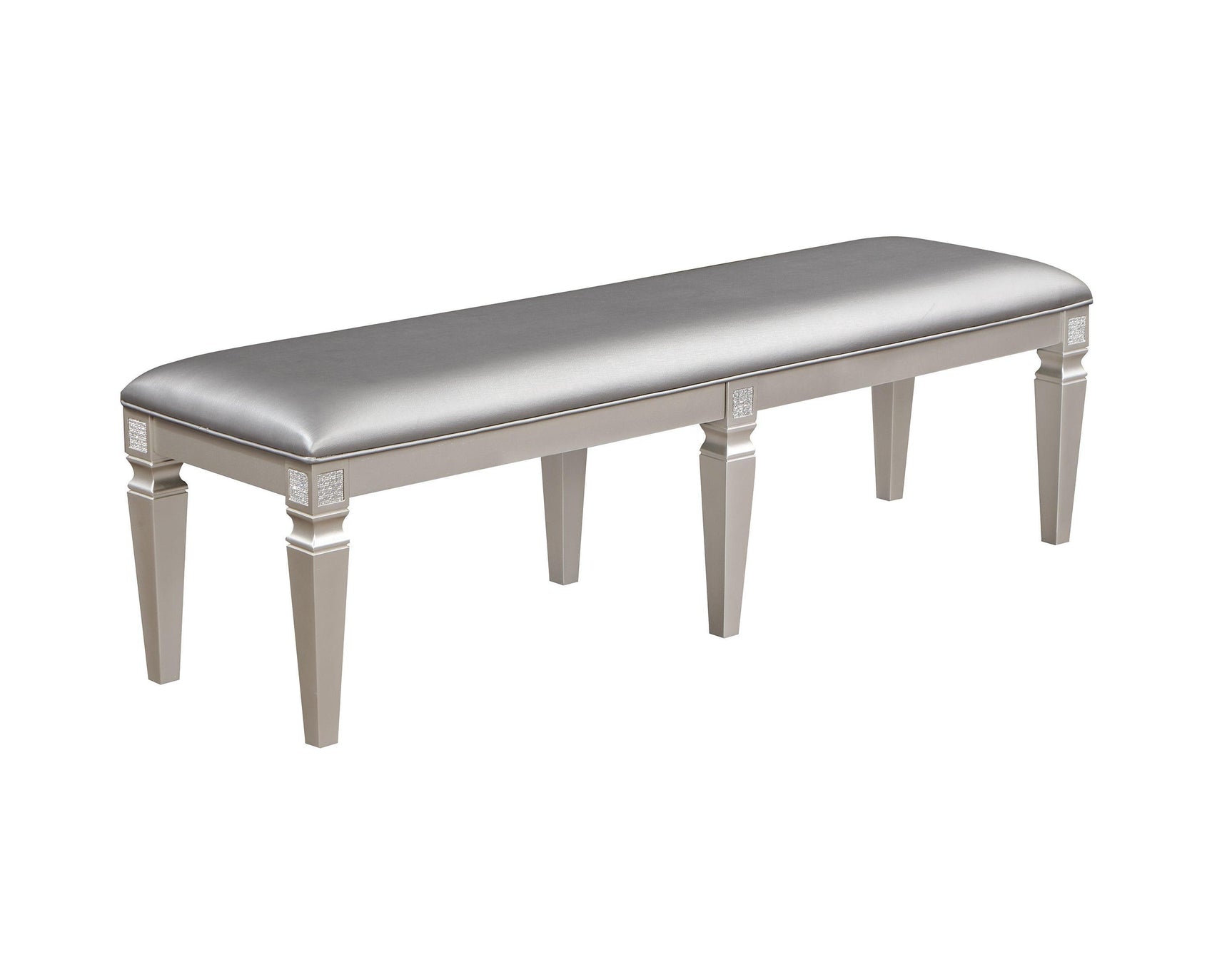 Klina Gray Modern And Sleek Glass Metal Leg Table Dining Room Set - Ella Furniture