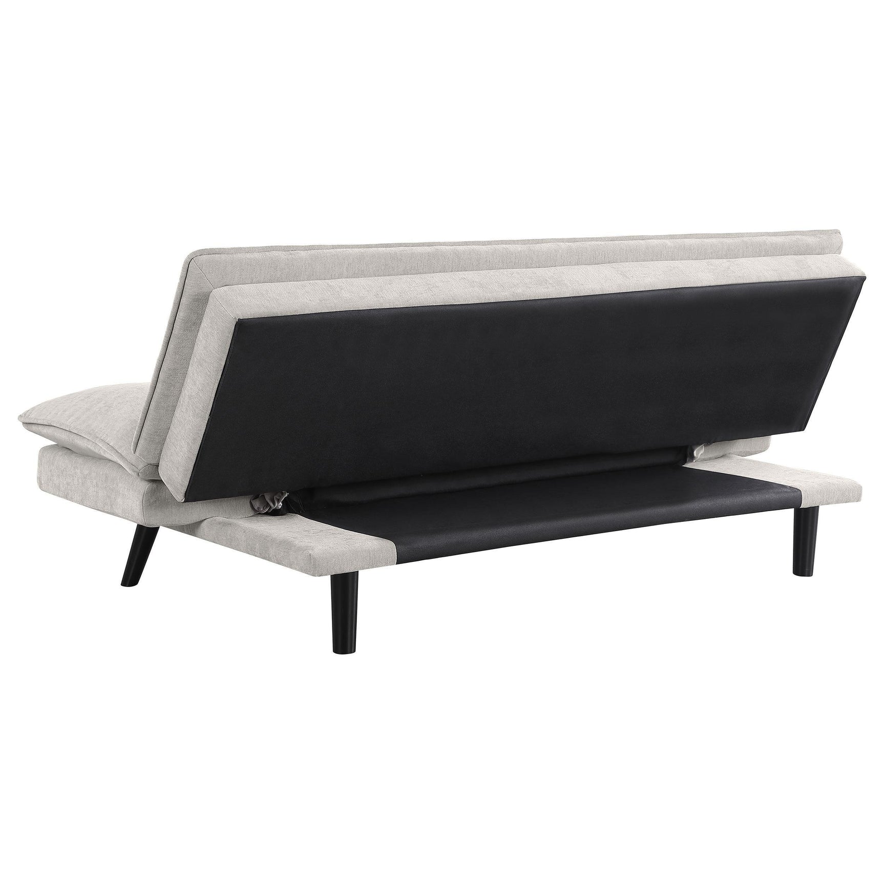 Laredo Upholstered Tufted Convertible Sofa Bed Light Grey 360017 - Ella Furniture