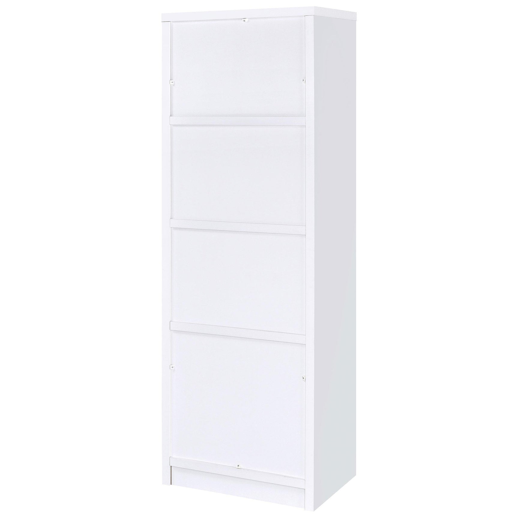 Laughlin 3-shelf Engineered Wood Media Tower White 724114 - Ella Furniture