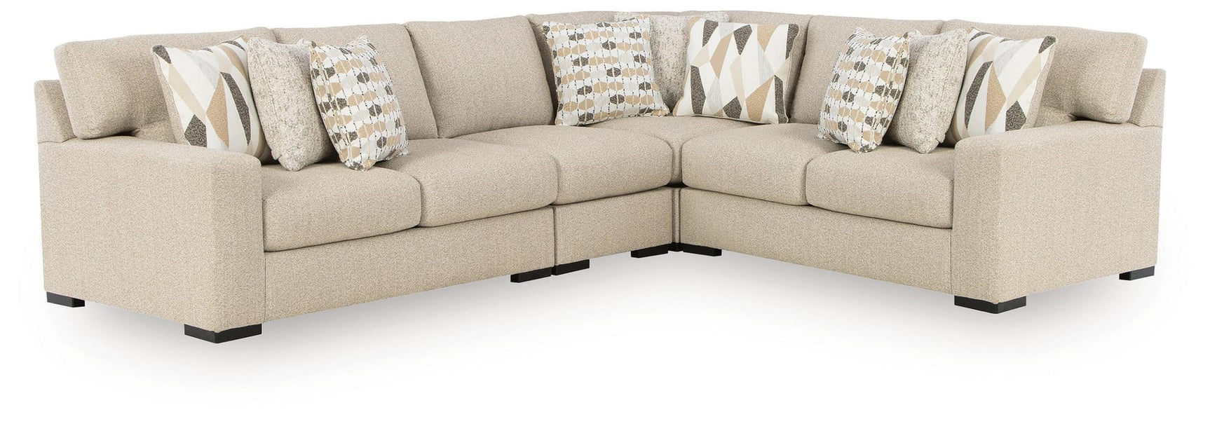 Laurelgrove Pebble Chenille,Performance Fabric,Next-Gen Nuvella™ 4-Piece Sectional from Ella Furniture