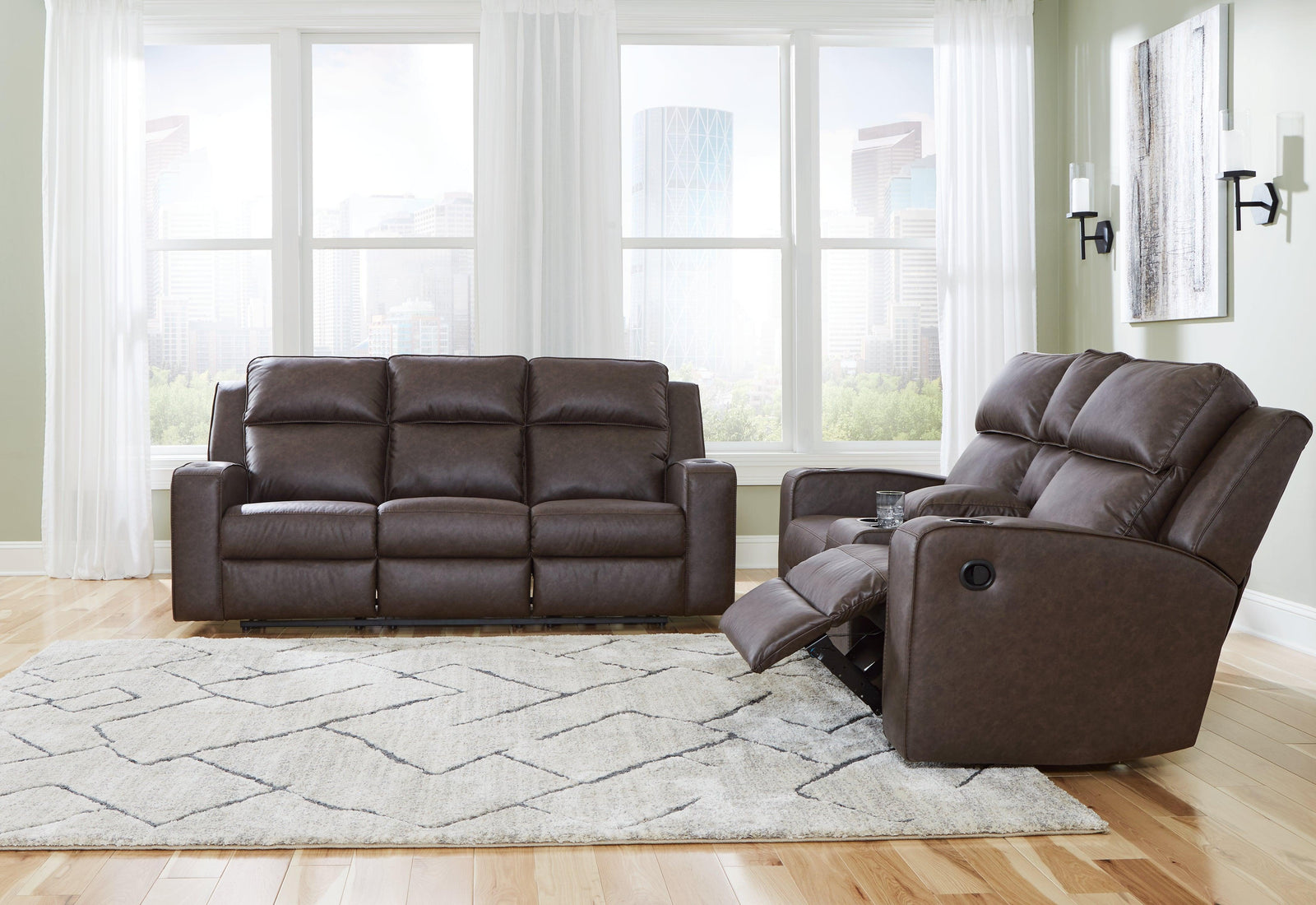 Lavenhorne Granite Sofa And Loveseat - Ella Furniture