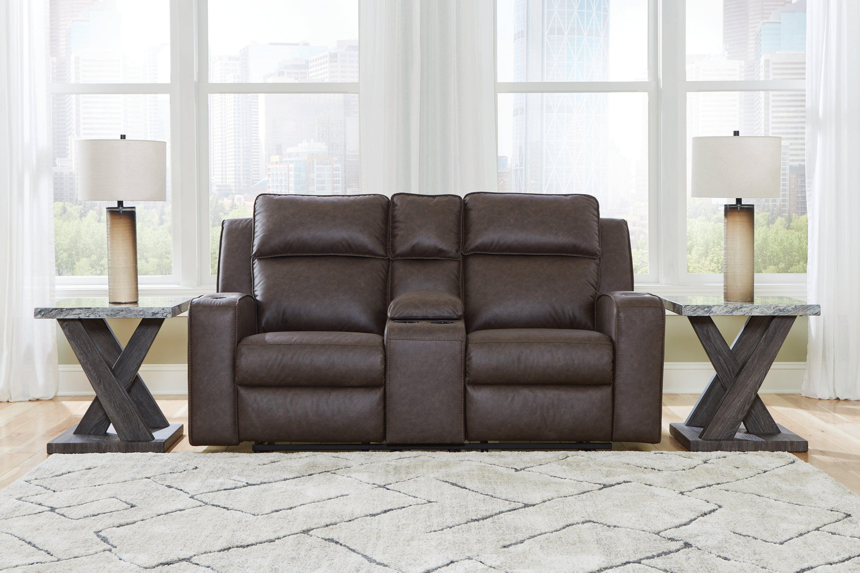 Lavenhorne Granite Sofa, Loveseat And Recliner - Ella Furniture