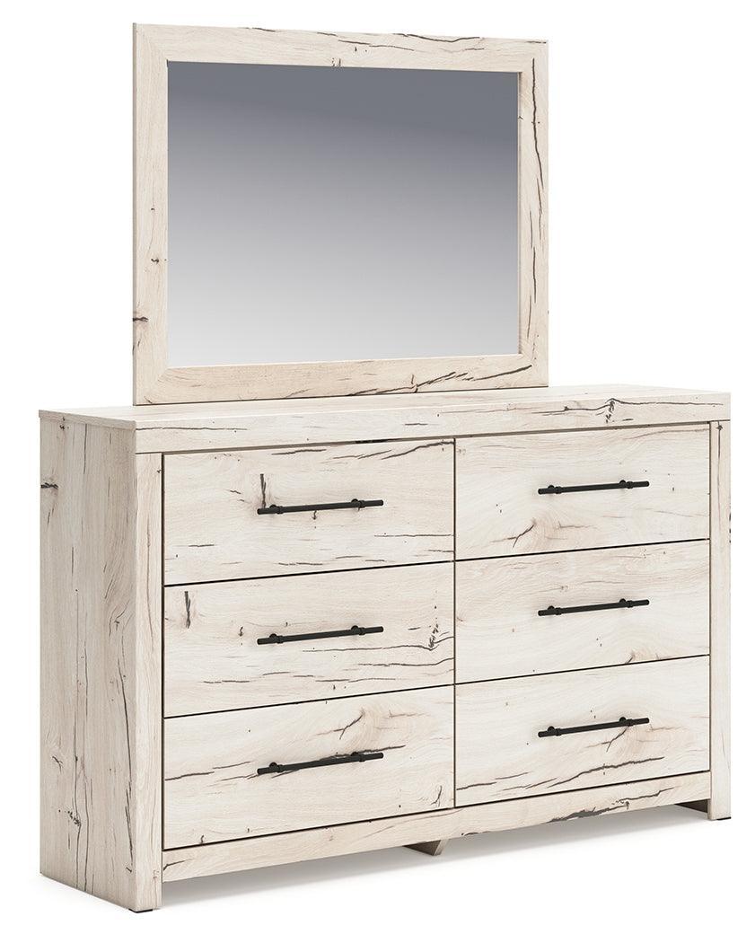 Lawroy Light Natural Dresser and Mirror - Ella Furniture