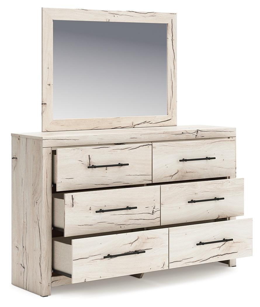Lawroy Light Natural Dresser and Mirror - Ella Furniture