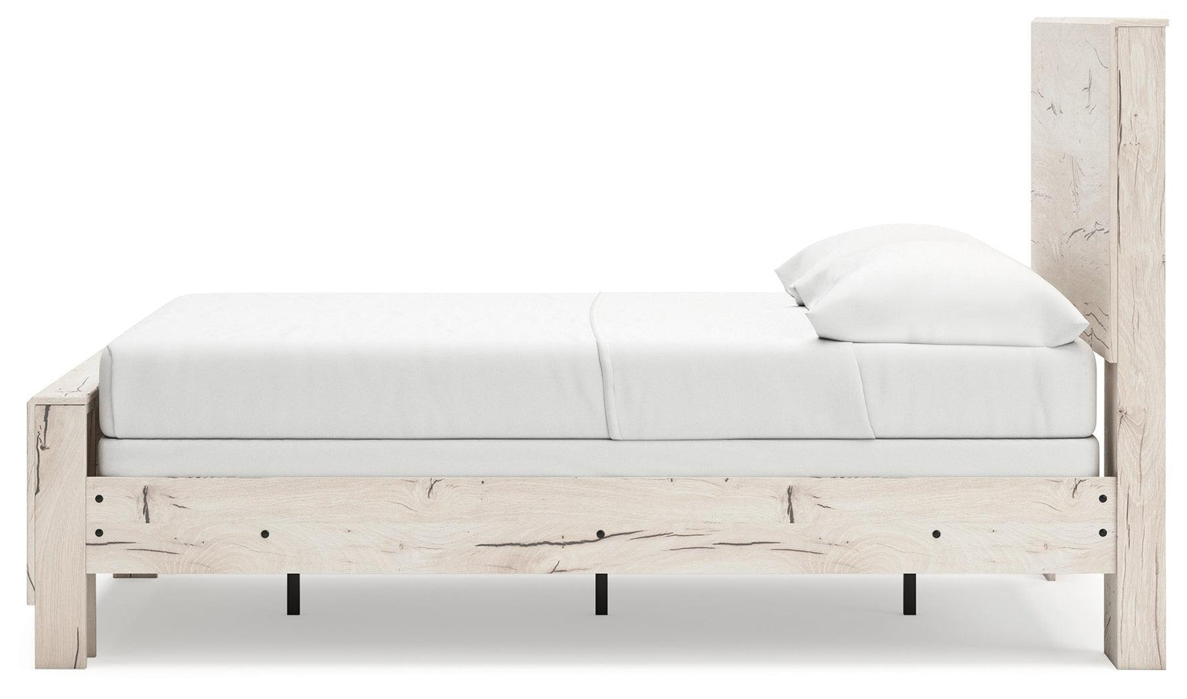 Lawroy Light Natural Full Panel Bed - Ella Furniture