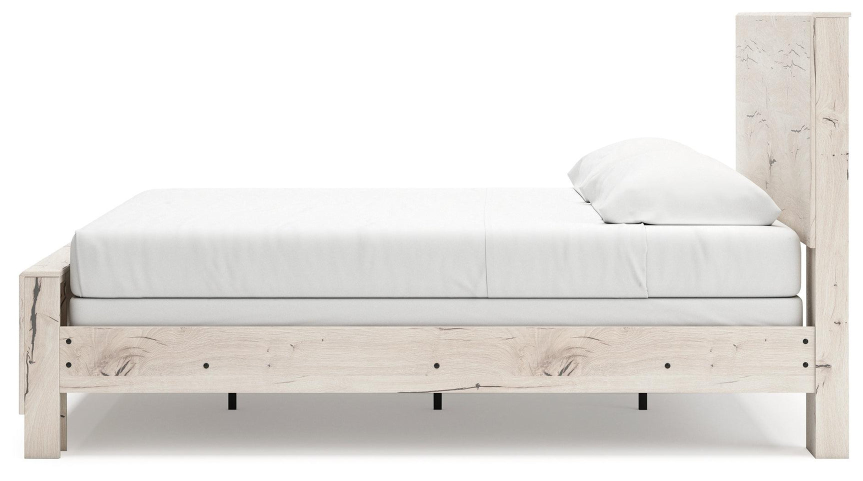 Lawroy Light Natural King Panel Bed - Ella Furniture